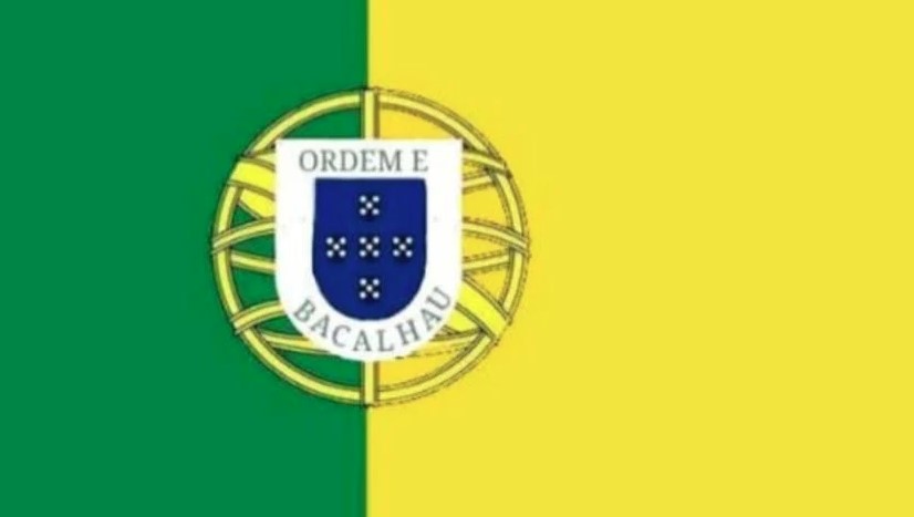 SNSで拡散された「ブラジル領ギアナ」の国旗（crédito: Reprodução/X）