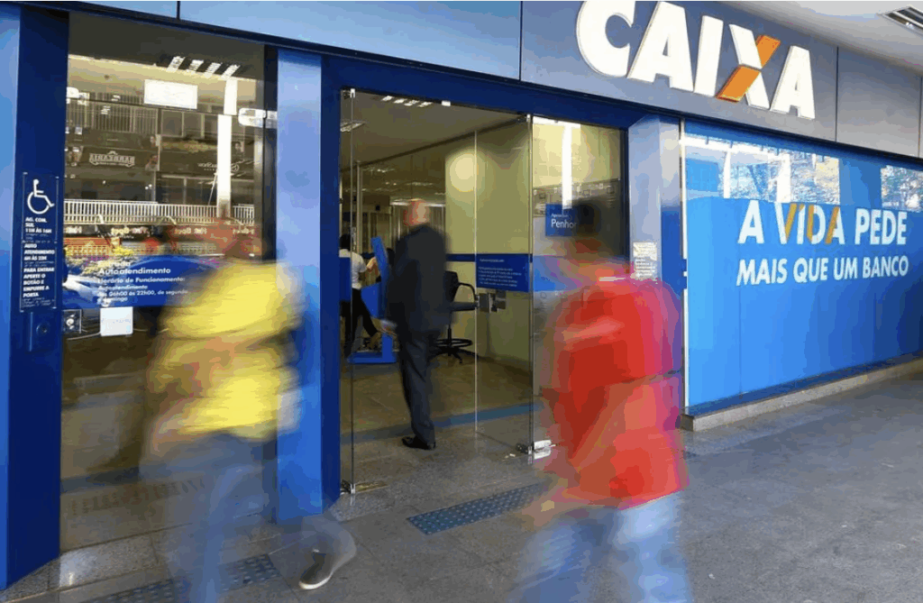 連邦貯蓄銀行（CAIXA）の支店（Foto: Marcelo Camargo/ Agência Brasil）