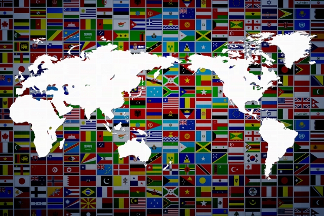世界地図（画像出典：photoAC）
