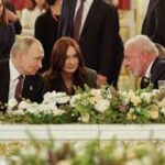 晩餐会でのルーラ、プーチン両大統領（Ricardo Stuckert/PR）