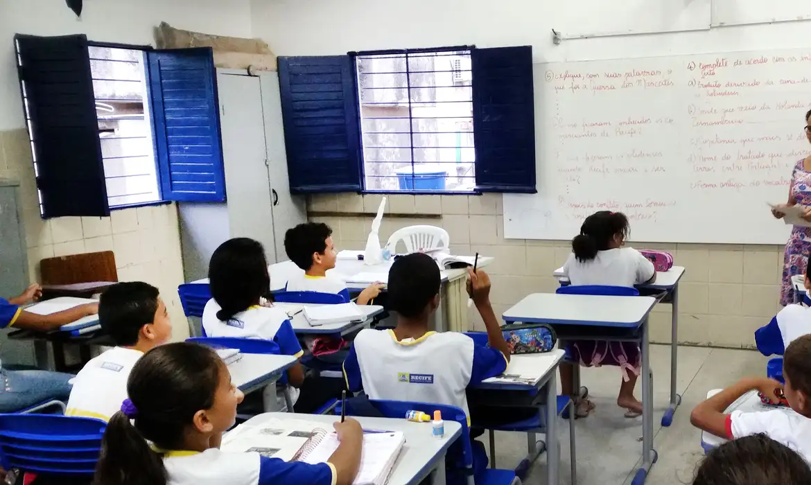 公立校での授業の様子（© Sumaia Villela / Agência Brasil）