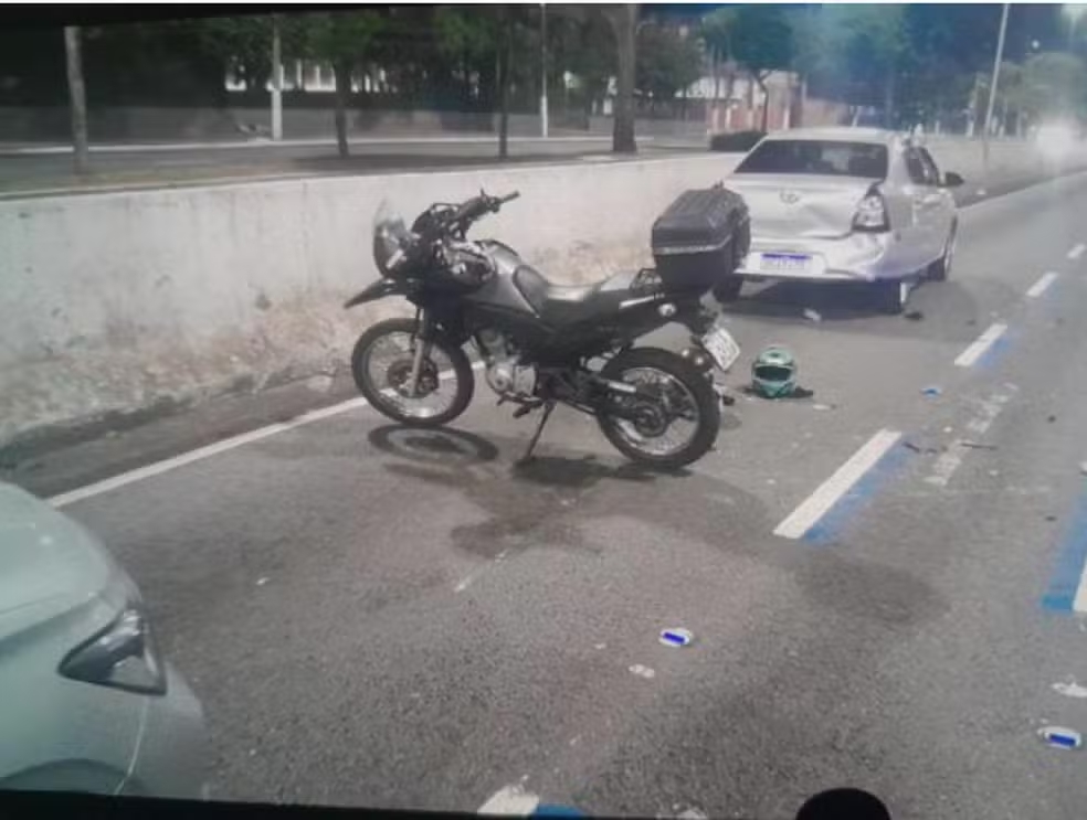 事故現場(Foto: Reprodução/PM)