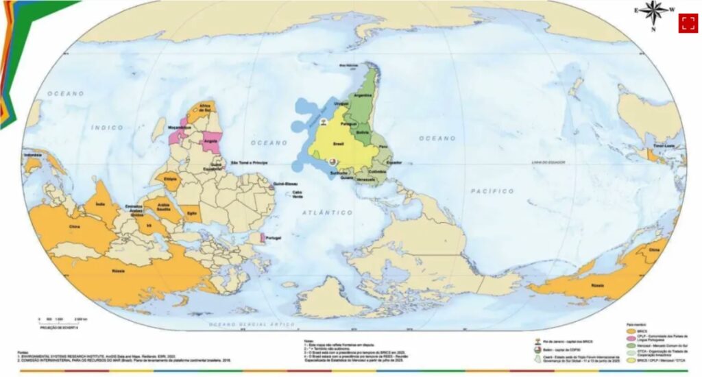 IBGEが新しい世界地図を公開