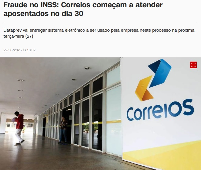 30日からは郵便局でも対応を始めると報じる22日付CNNブラジルの記事の一部