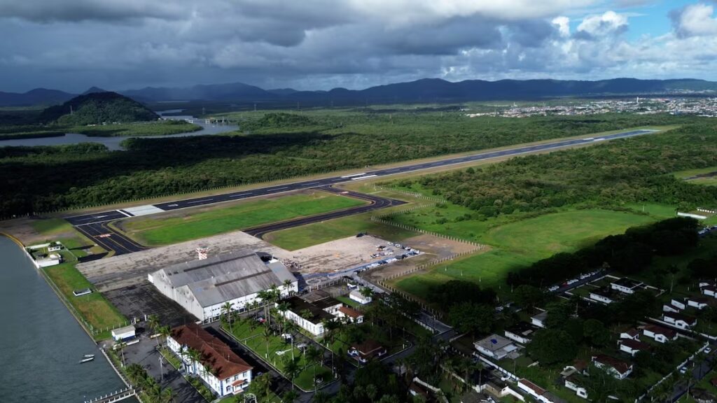 グアルジャ市に建設中の新空港（Foto: Divulgação/PMG）
