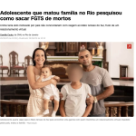 14歳の少年が両親と3歳の弟を殺害（26日付CNNブラジルの記事の一部）