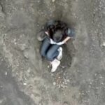 ジュリアナ・マリンス氏を捉えたドローン映像の一部（Foto: Reprodução）