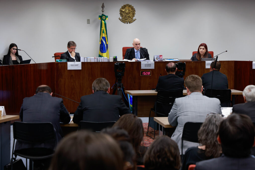 ９日に行われた最高裁での被告人質問の模様（Fellipe Sampaio/STF）