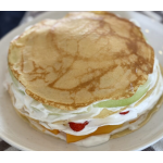 層が美しいミルクレープ
