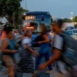 聖市内での人の流れ（Agencia Brasil）