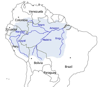 地表を流れるアマゾン川流流域の地下にも巨大な滞水層がある(Wikimedia Commons)