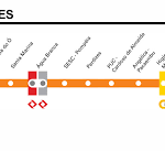 ６号線の路線運行予定図（Reproducao）